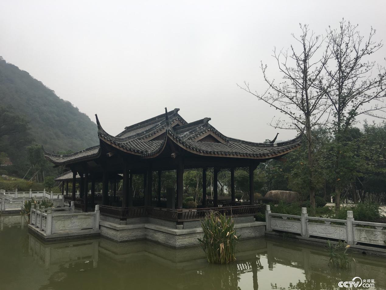 The original garbage dump near Yaoao Natural Village, Zhangpu Village, Shengzhou High-tech Zone has built an ecological park, which has become a good place for villagers to have fun. (Photo/Xu Hui)